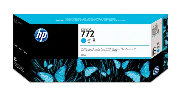 HP 772 cartouche d'encre DesignJet cyan, 300 ml - Autres consommables - visuel 1