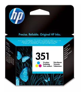 Revendeur officiel HP 351 original Ink cartridge CB337EE UUS tri-colour low