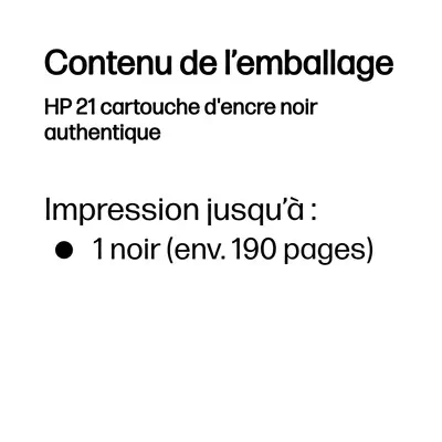 HP 21 cartouche d'encre noir authentique - Toner - visuel 3