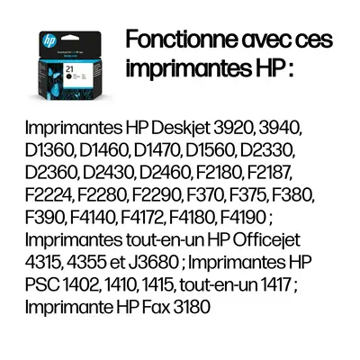 HP 21 cartouche d'encre noir authentique - Toner - visuel 2