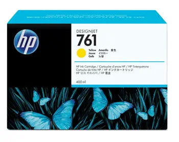 Vente HP 761 original Ink cartridge CM992A yellow standard capacity au meilleur prix