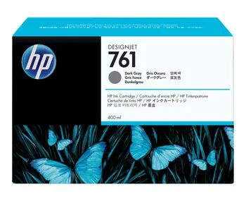HP 761 cartouche d'encre DesignJet gris foncé, 400 ml offre