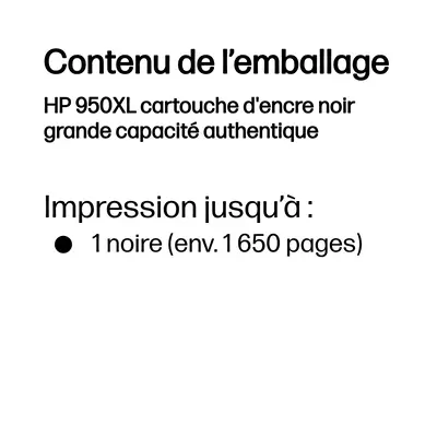 950XL cartouche d'encre noir grande capacité authentique - HP - Cartouches d'encre - visuel 3