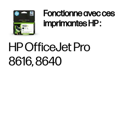 950XL cartouche d'encre noir grande capacité authentique - HP - Cartouches d'encre - visuel 2