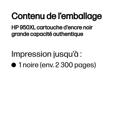 950XL cartouche d'encre noir grande capacité authentique - HP - Cartouches d'encre - visuel 3