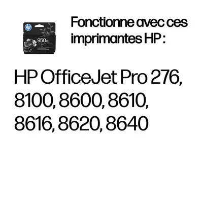 950XL cartouche d'encre noir grande capacité authentique - HP - Cartouches d'encre - visuel 2