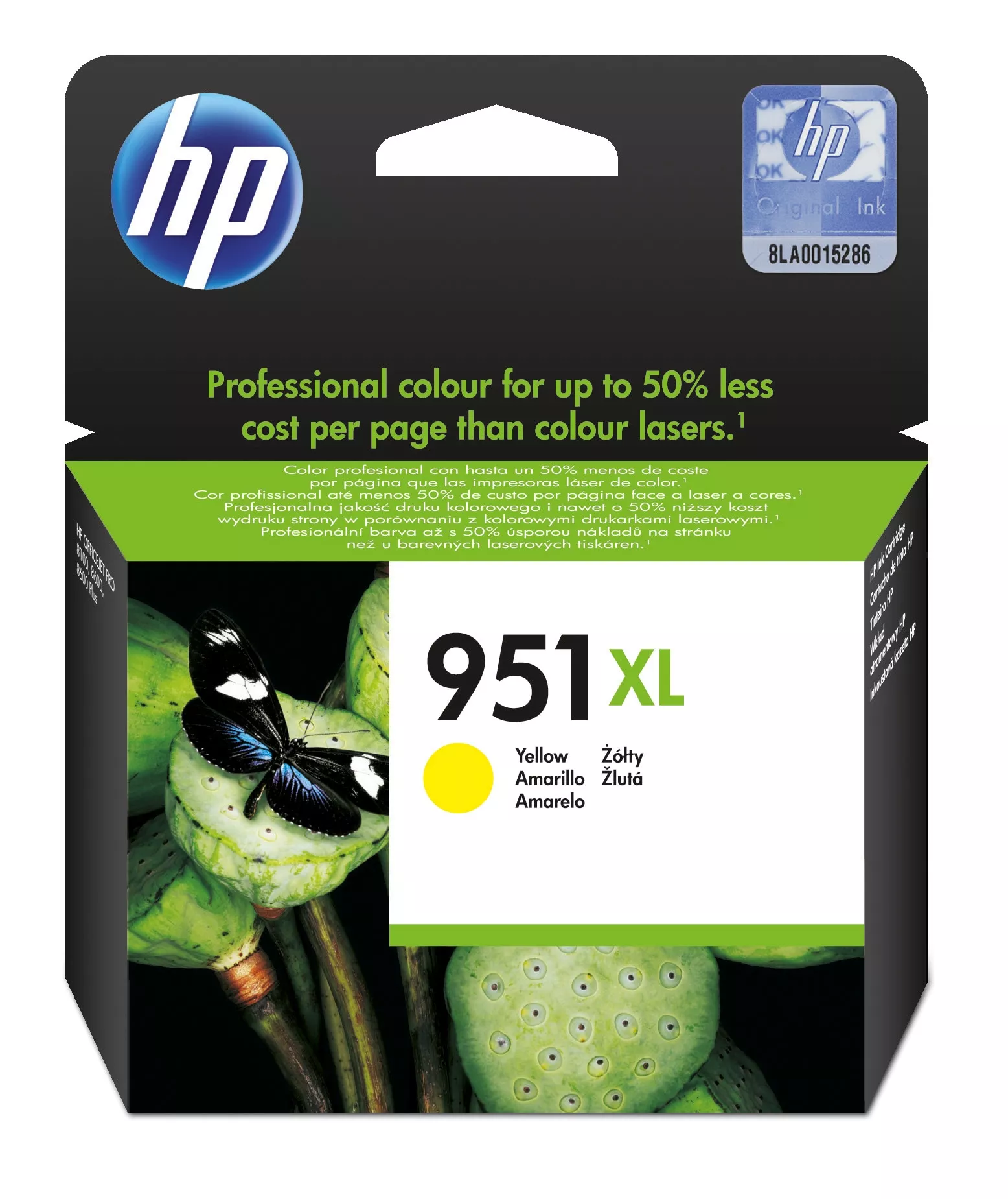 Achat HP 951XL original Ink cartridge CN048AE 301 yellow high au meilleur prix