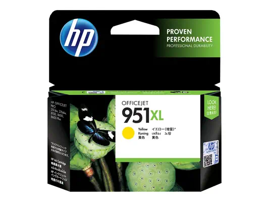 951XL cartouche d'encre jaune grande capacité authentique - HP - Toner - visuel 1