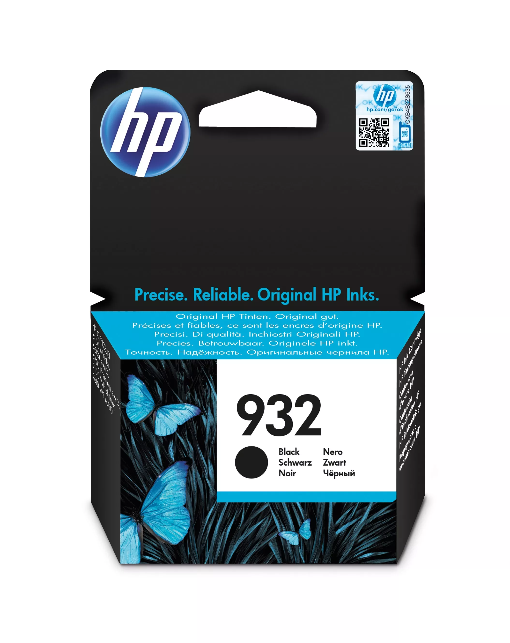 Revendeur officiel Cartouches d'encre HP 932 original Ink cartridge CN057AE BGX black standard