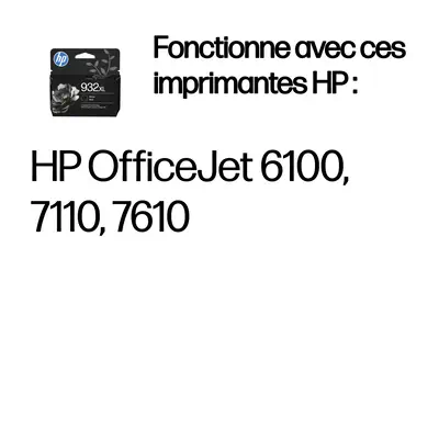 932XL cartouche d'encre noir grande capacité authentique - HP - Toner - visuel 2