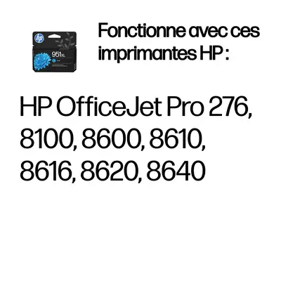 951XL cartouche d'encre cyan grande capacité authentique - HP - Toner - visuel 2