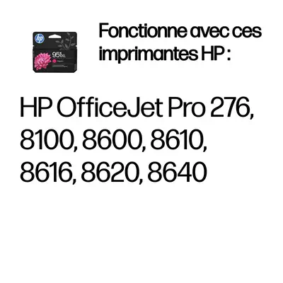 951XL cartouche d'encre magenta grande capacité authentique - HP - Toner - visuel 2
