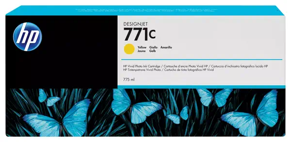 Vente HP 771C original Ink cartridge B6Y10A yellow standard HP au meilleur prix - visuel 2