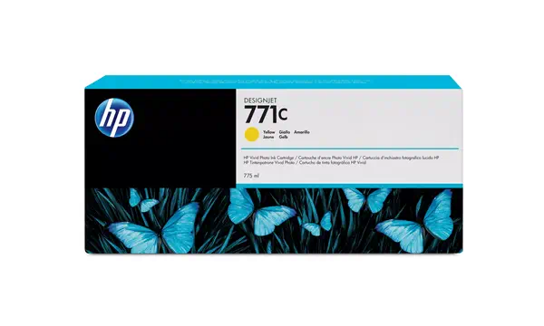 HP 771C cartouche d'encre DesignJet jaune, 775 ml - Autres consommables - visuel 2