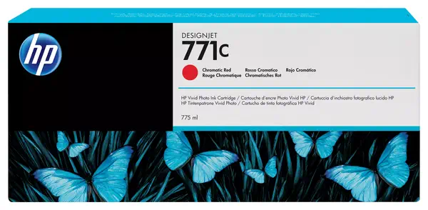 771C cartouche d'encre DesignJet rouge chromatique, 775 ml - HP - Autres consommables - visuel 10
