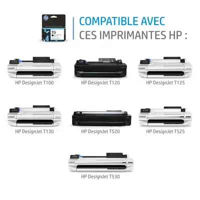 HP 711 cartouche d'encre DesignJet noir, 38 ml - Cartouches d'encre - visuel 10