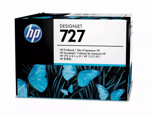 Revendeur officiel HP 727 original printhead B3P06A black and colour standard capacity
