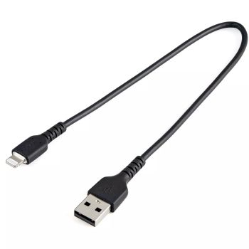 StarTech.com Câble USB-A vers Lightning Noir Robuste 30cm StarTech.com - visuel 1 - hello RSE