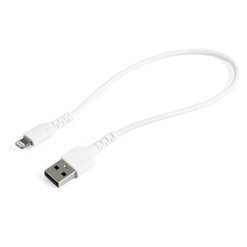 Vente Câble USB StarTech.com Câble USB-A vers Lightning Blanc Robuste 30cm - Câble de Charge/Synchronisation de Type A vers Lightning en Fibre Aramide - iPad/iPhone 12 - Certifié Apple MFi
