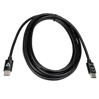 V7 V7USB2C-2M câble USB USB 2.0 USB C Noir - Câble USB - visuel 1