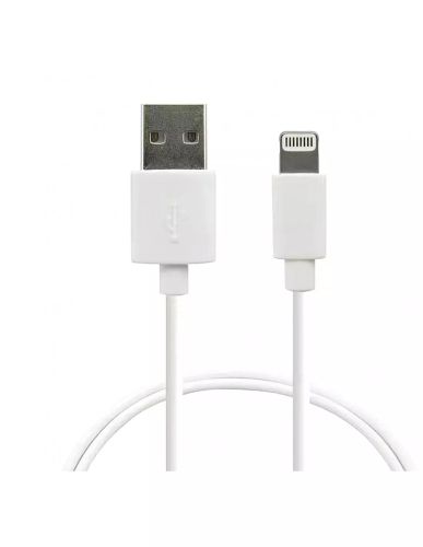 Vente Câble USB URBAN FACTORY USB-A to Lightning MFI White Cable 80cm