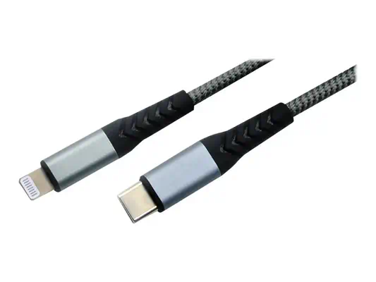 MCL Câble tressé USB Type-C vers Lightning Certifié MFI - Câble HDMI - visuel 1