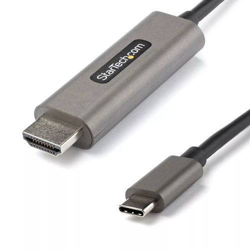 Revendeur officiel StarTech.com Câble USB C vers HDMI 4K 60Hz HDR10 1m - Câble Adaptateur Vidéo Ultra HD USB Type-C vers HDMI 4K 2.0b - Convertisseur Graphique USB-C vers HDMI HDR - DP 1.4 Alt Mode HBR3