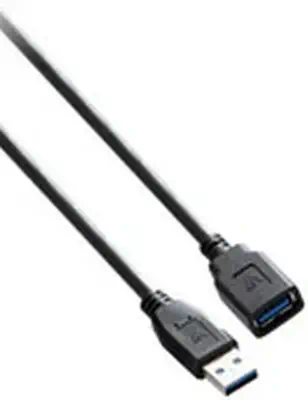 V7 Câble USB 3.0 A femelle vers USB 3.0 A mâle, noir 1.8m - visuel 1