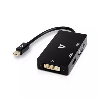 Revendeur officiel V7 Adaptateur Mini DisplayPort (m) vers VGA, HDMI ou DVI (f