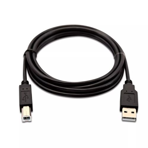 Revendeur officiel V7 Câble USB 2.0 A mâle vers USB 2.0 B mâle, noir 2m 6.6ft