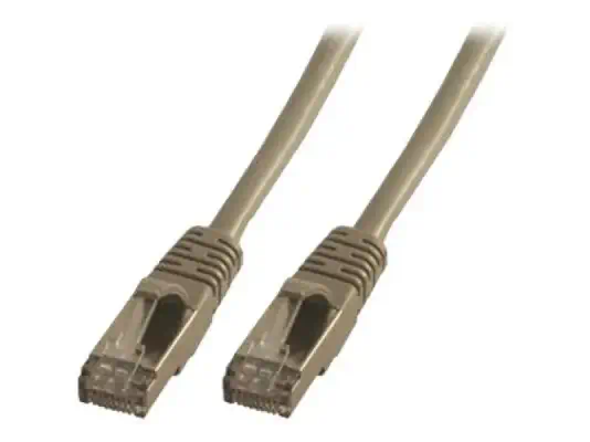 MCL Cordon de brassage RJ45 CAT6 A F/UTP - 1m Gris - Câble RJ et Fibre optique - visuel 1
