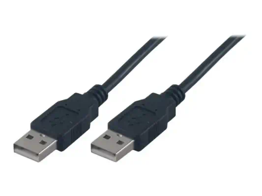 MCL Câble USB 2.0 type A / A mâle - 2m Noir (P - visuel 1