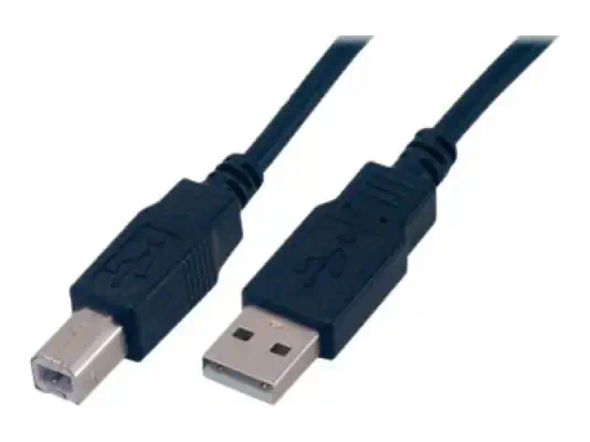 MCL Cable USB 2.0 type A / B male - 3m Noir - Câble USB - visuel 1