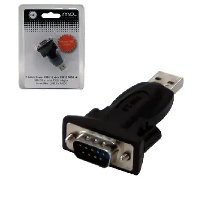 MCL USB2-118B changeur de genre de câble USB 2.0 RS232 Noir - Accessoire composant - visuel 4