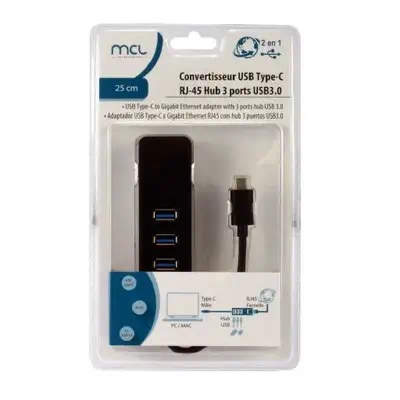 MCL USB3C-125H3/C carte réseau Ethernet 1000 Mbit/s - Switchs et Hubs - visuel 4