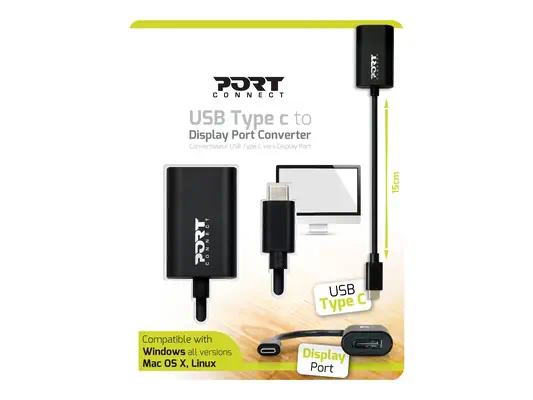 PORT DESIGNSCONVERTER TYPE C TO DP - PORTDESIGNS - Câble pour Affichage - visuel 7