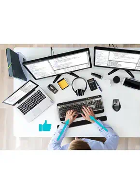 Port Designs 900718 repose-poignet Gel, Polyester, Caoutchouc, Silicone Noir - Clavier - visuel 2