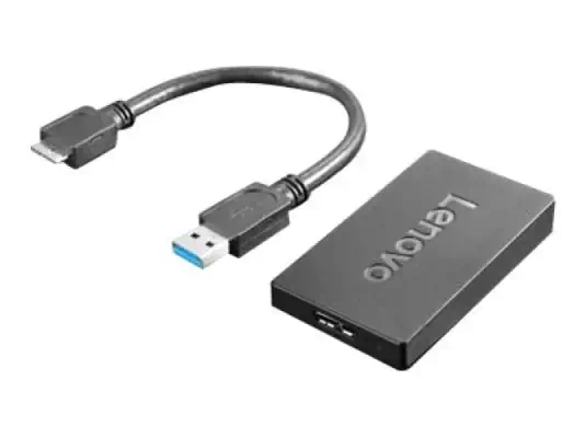 LENOVO ThinkPad Universal USB3.0 to DP Adapter - Lenovo - Câble USB - visuel 2