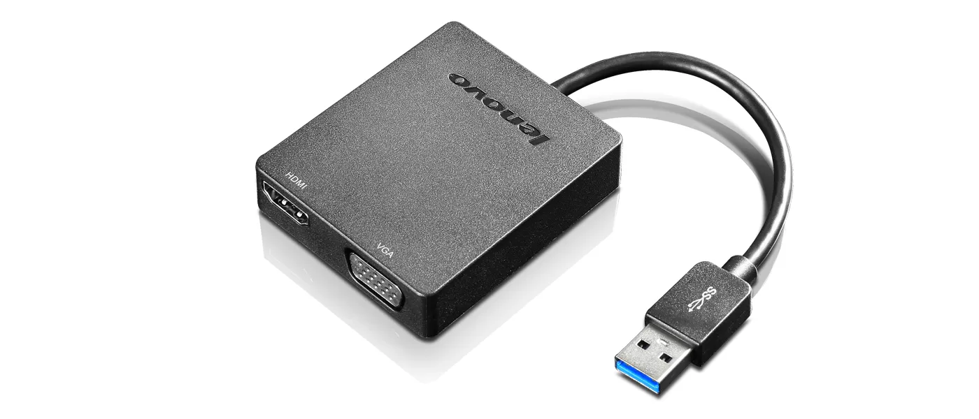 Achat LENOVO Universal USB3.0 to VGA/HDMI Adapter - 0889233299395