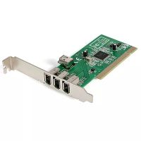 Revendeur officiel StarTech.com Carte Adaptateur PCI vers 4 Ports FireWire400 1394a 6 Broches