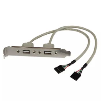 Revendeur officiel StarTech.com Adaptateur de plaque femelle 2 ports USB A