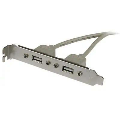 StarTech Adaptateur de plaque femelle 2 ports USB A  - Câble - Câble USB - visuel 2