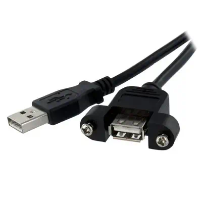 StarTech Rallonge de câble USB 2.0 à montage sur panneau / - Câble USB - visuel 1