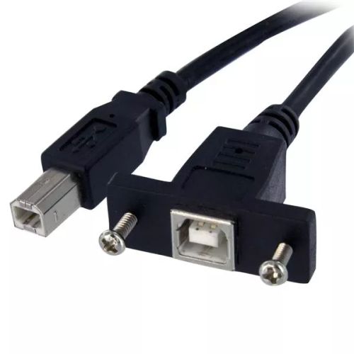 Revendeur officiel Câble USB StarTech.com Câble USB 30 cm monté sur panneau B vers B
