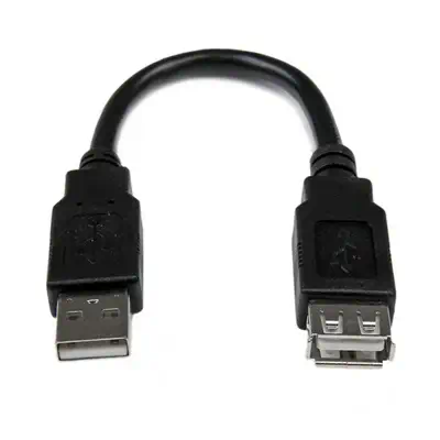 StarTech Câble d'extension USB 2.0 de 15cm - Rallonge USB - Câble USB - visuel 1