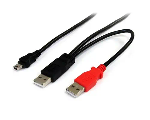 StarTech Câble USB 2.0 en Y de 1,8 m pour disque dur - visuel 1