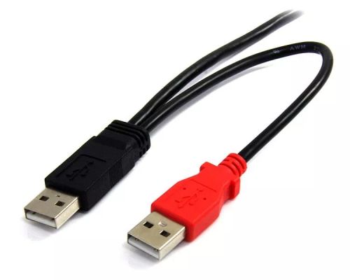 USB 3.0 Câble Double Alimentation Câbles Y Adaptateur Type A Mâle