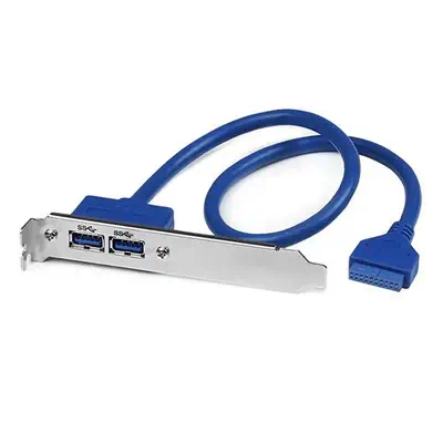 StarTech Adaptateur Carte Mère vers Plaque 2 Ports USB 3.0 - Câble USB - visuel 1