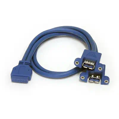 StarTech Câble USB 3.0 2 ports monté sur panneau – Câble - visuel 1