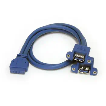Livraison gratuite StarTech Câble USB 3.0 2 ports monté sur panneau – Câble